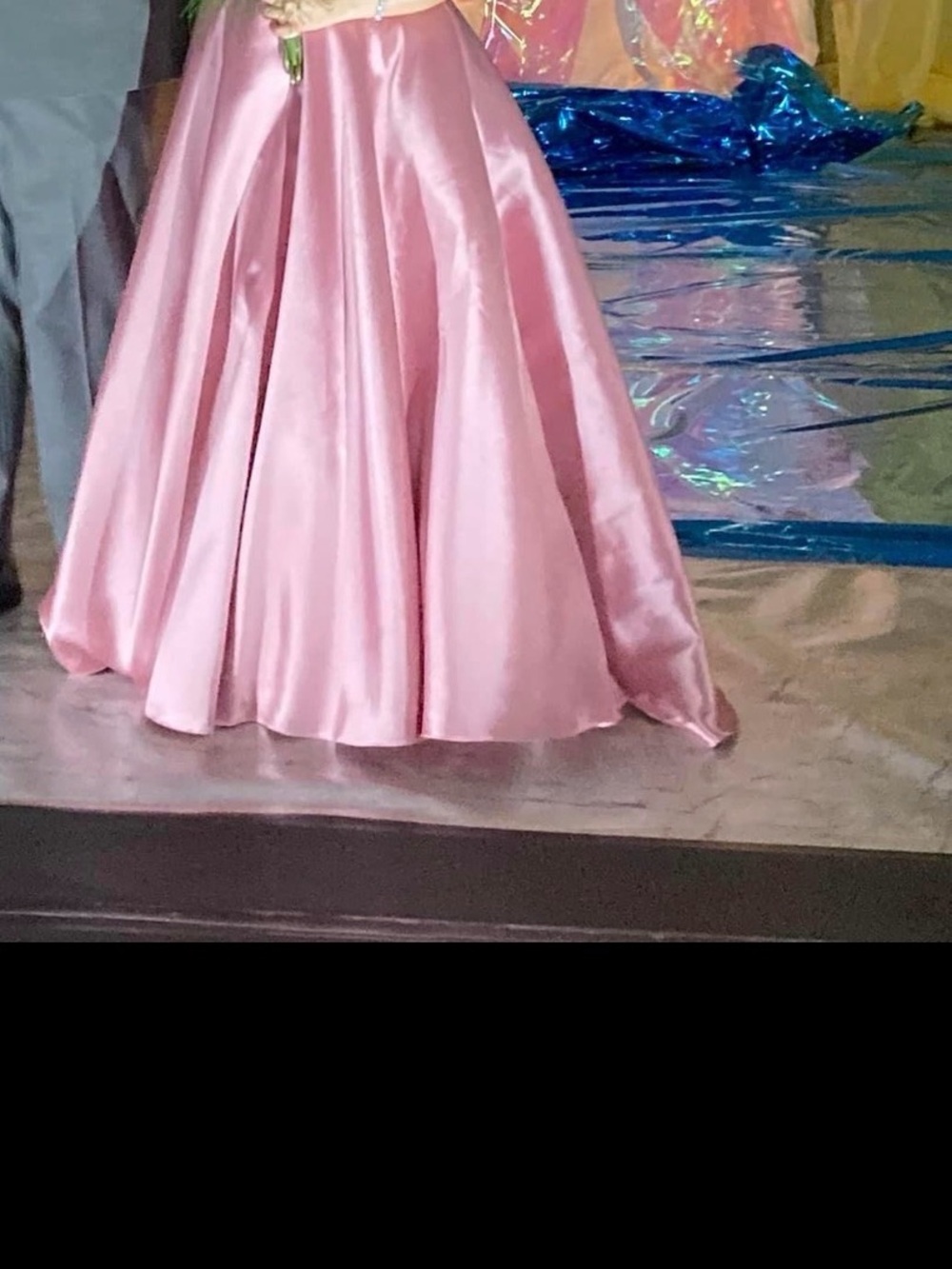 Alyce Paris Pink Satin Prom Dress